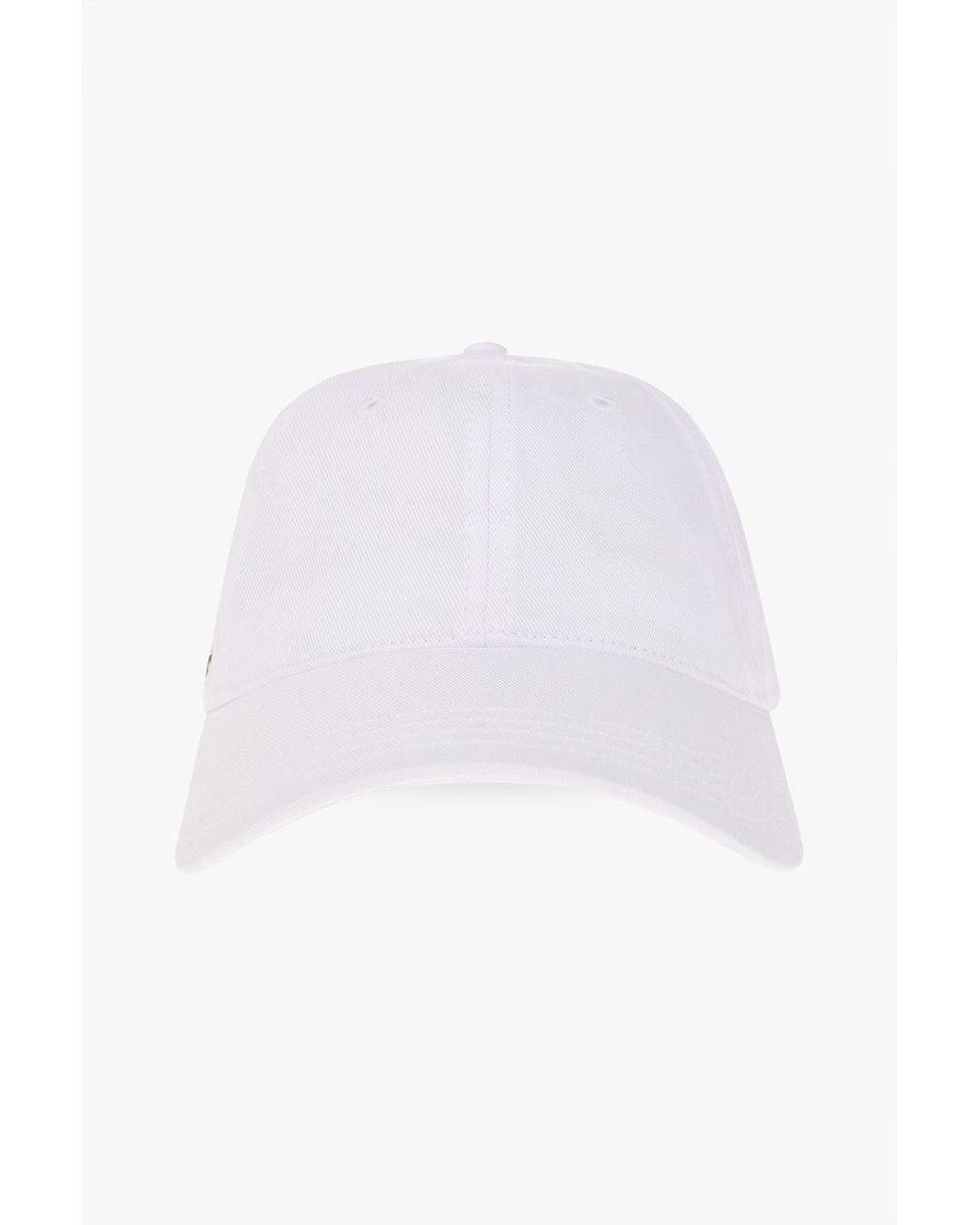 Lacoste White Baseball Cap