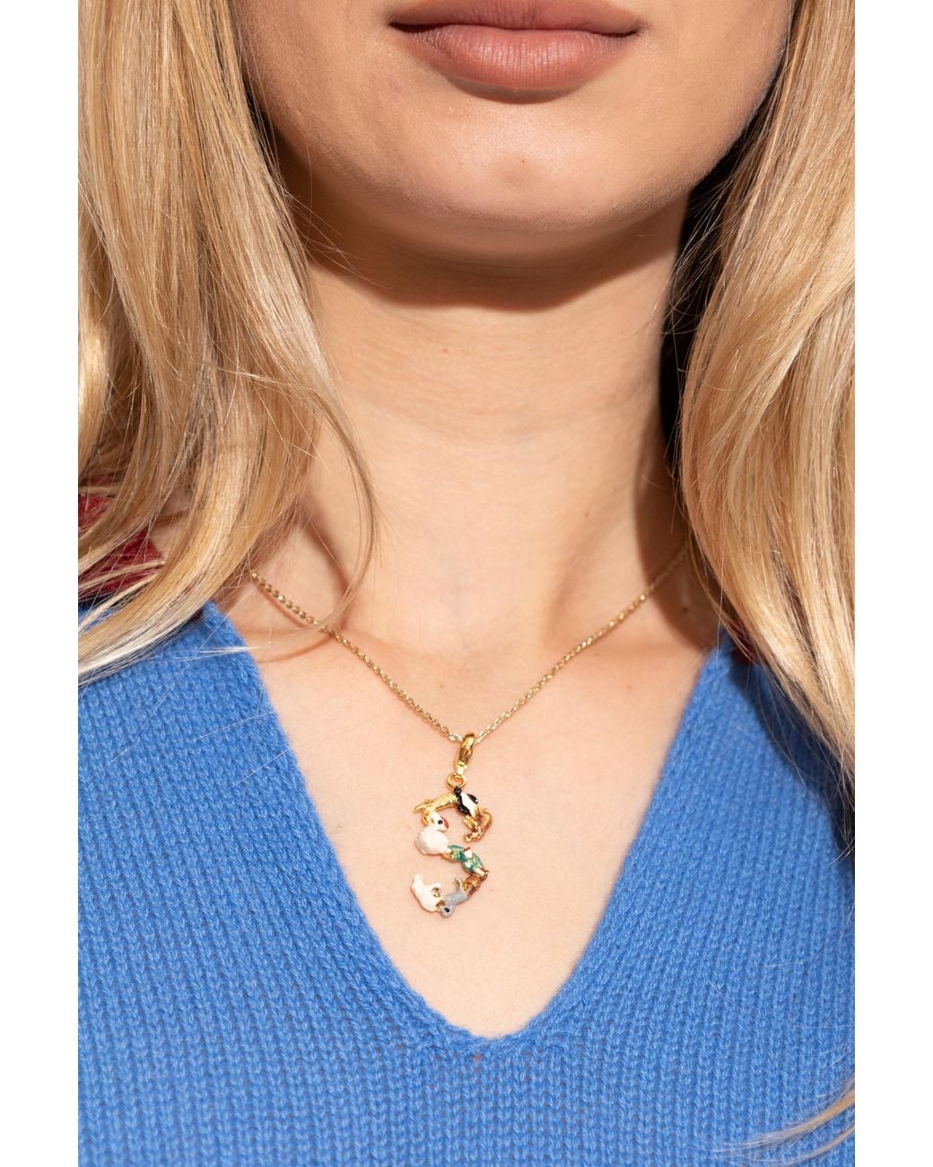Marni Metallic Pendant For Necklace