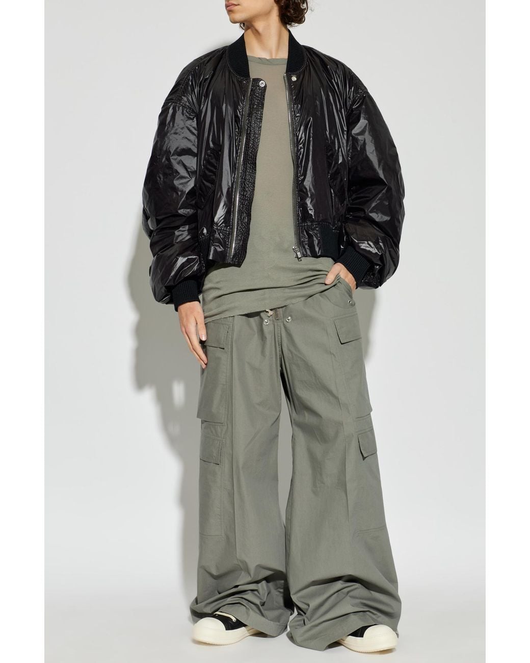 Rick Owens Green Cargo Trousers for men