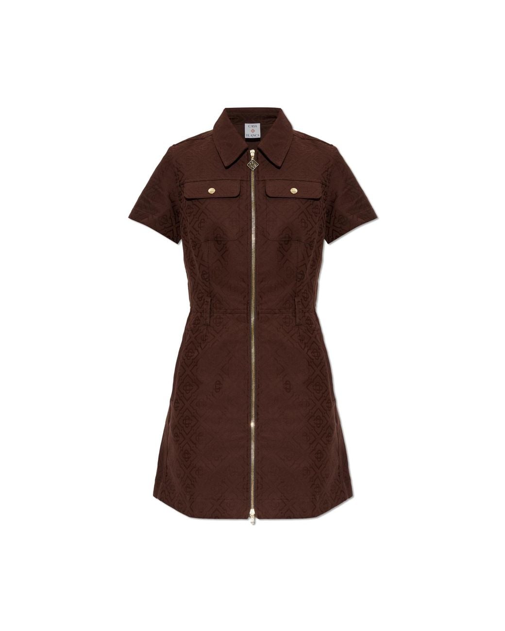 Casablanca Brown Dress With Pockets