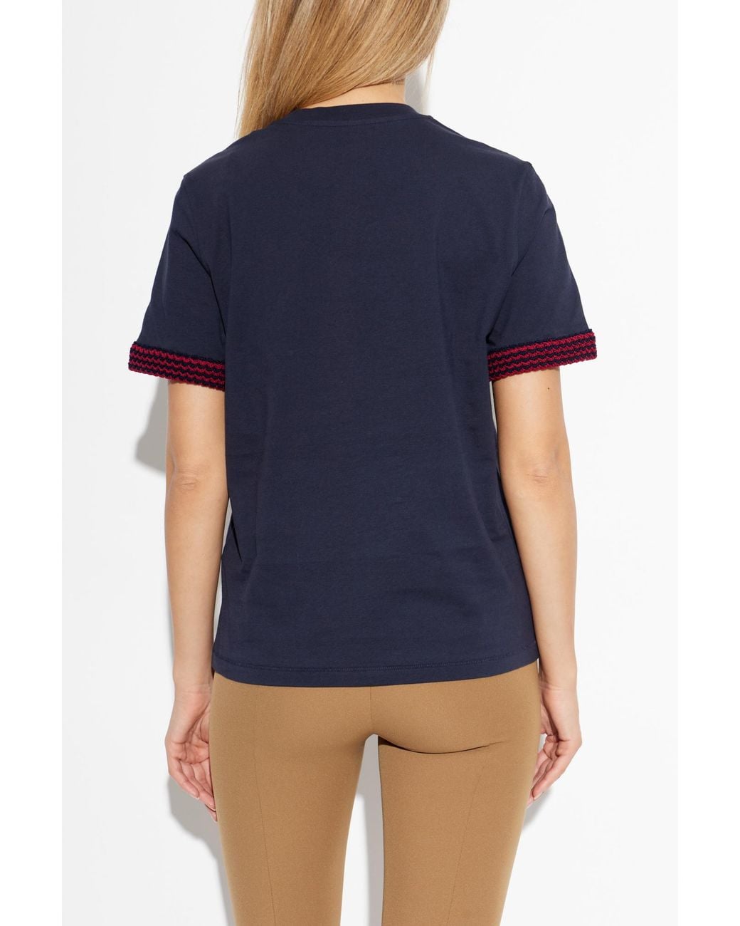 Moncler Blue T-Shirt With Logo