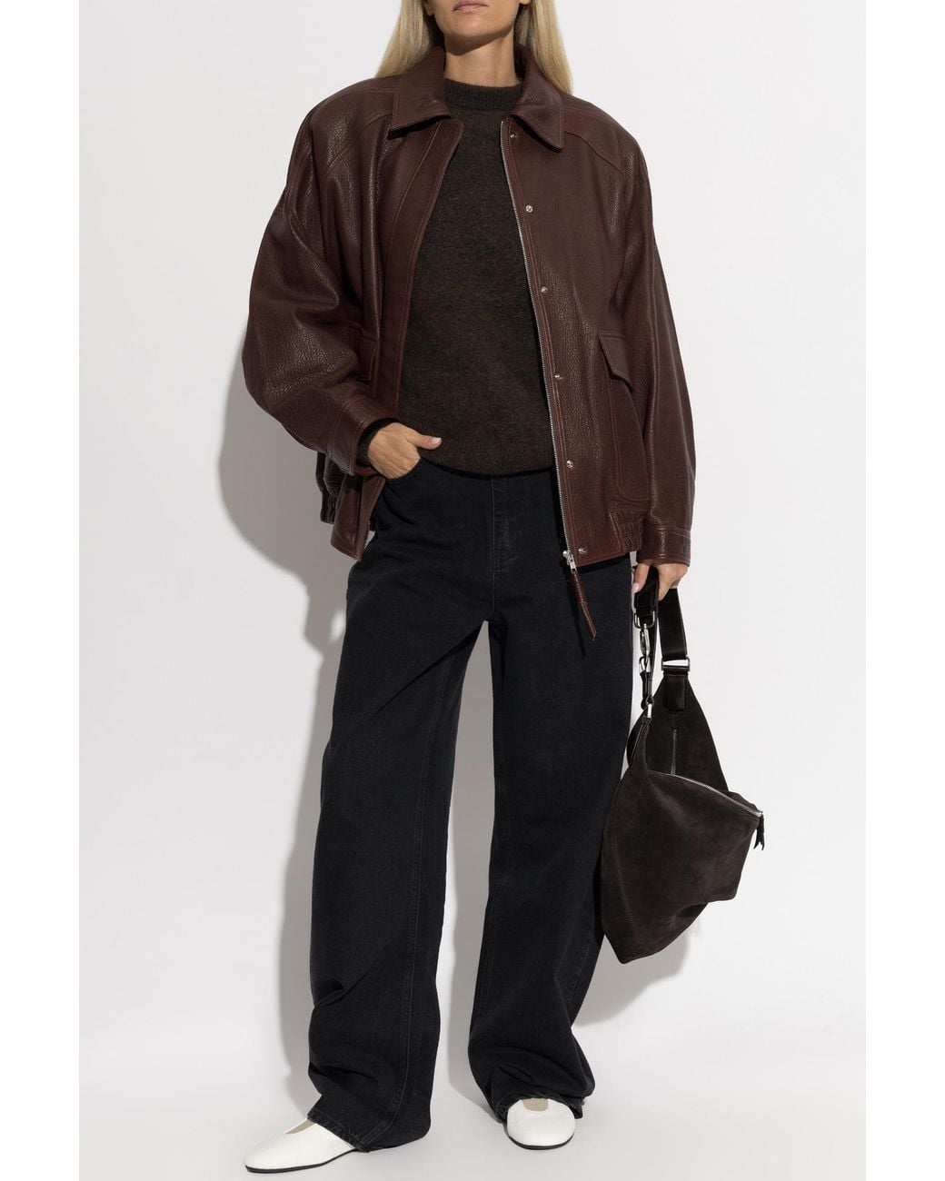 Rohe Brown Leather Jacket
