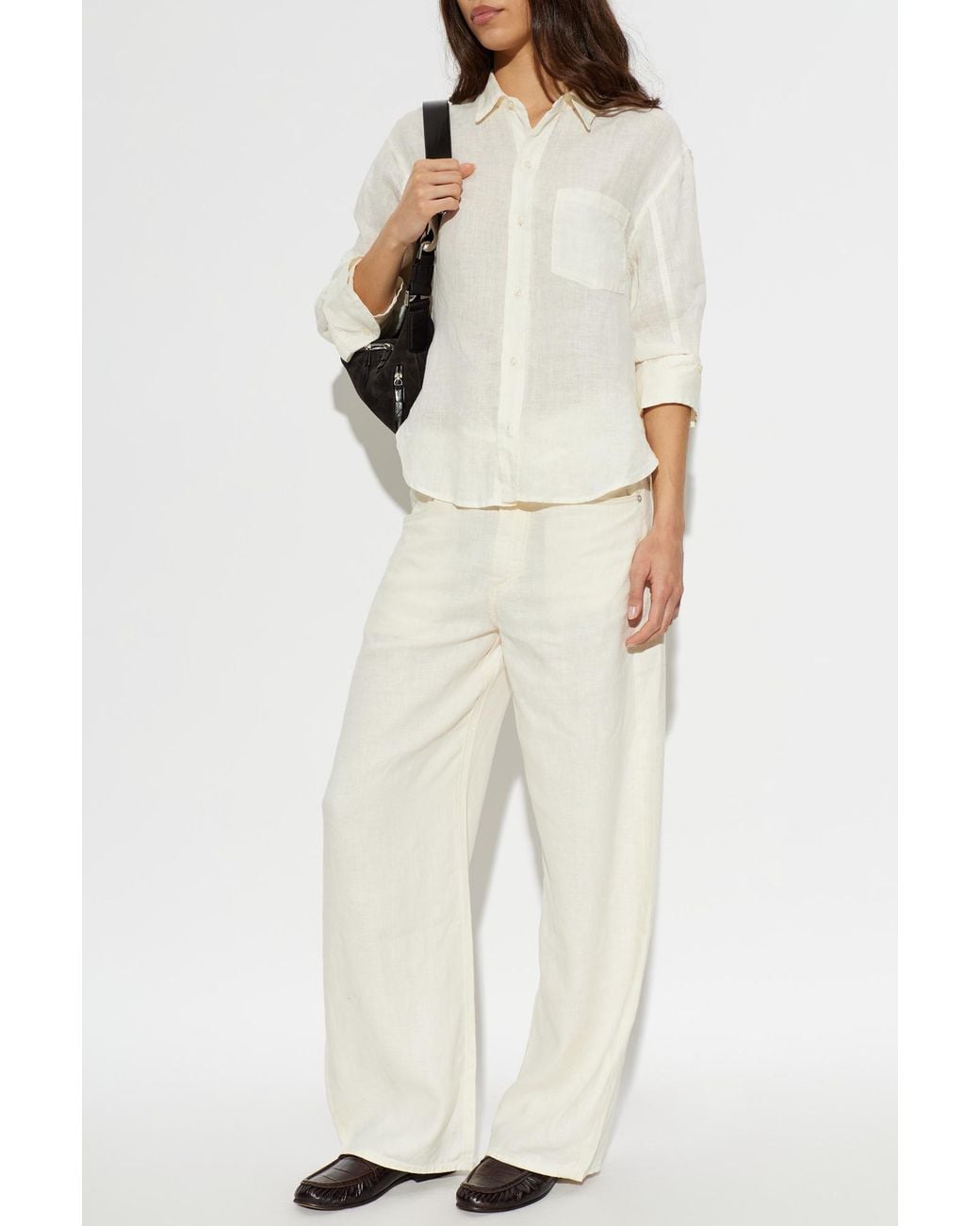 Citizens of Humanity White 'Kayla' Linen Shirt