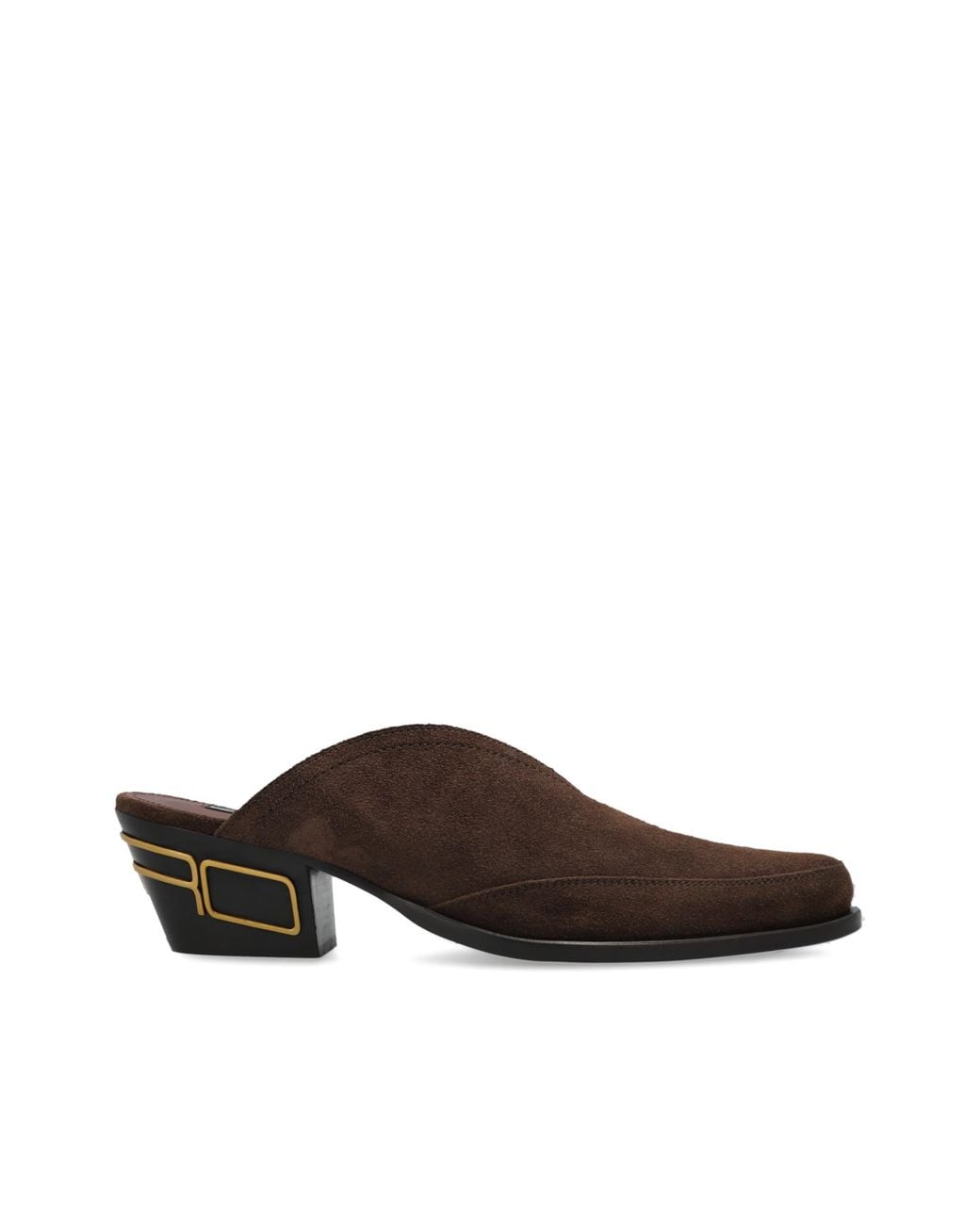 Etro Brown Suede Heeled Mules