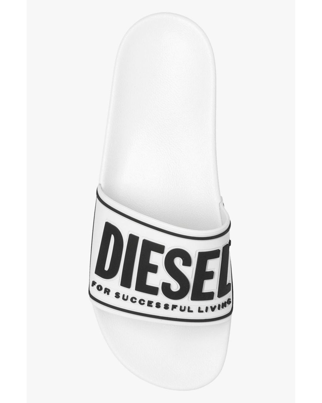 DIESEL White Mayemi Sa Slides for men
