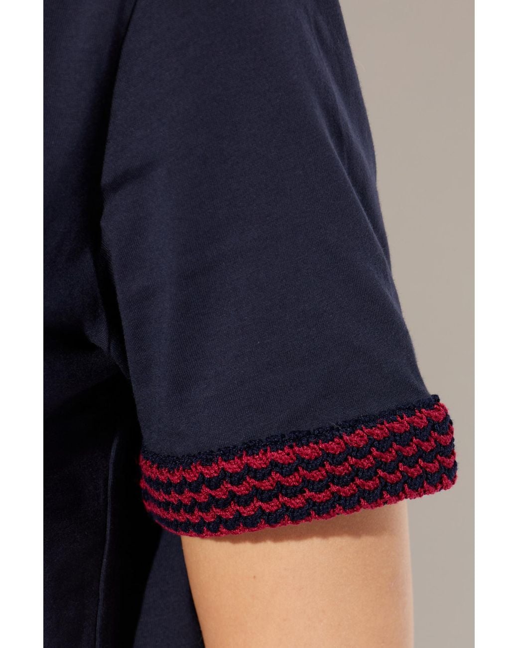 Moncler Blue T-Shirt With Logo