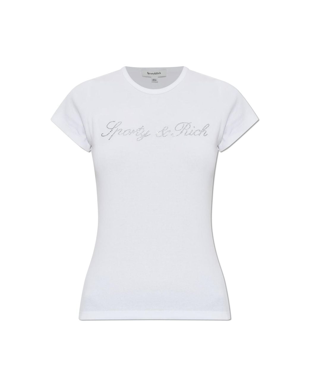 Sporty & Rich White T-Shirt From The 'Rich Girl Drop' Collection