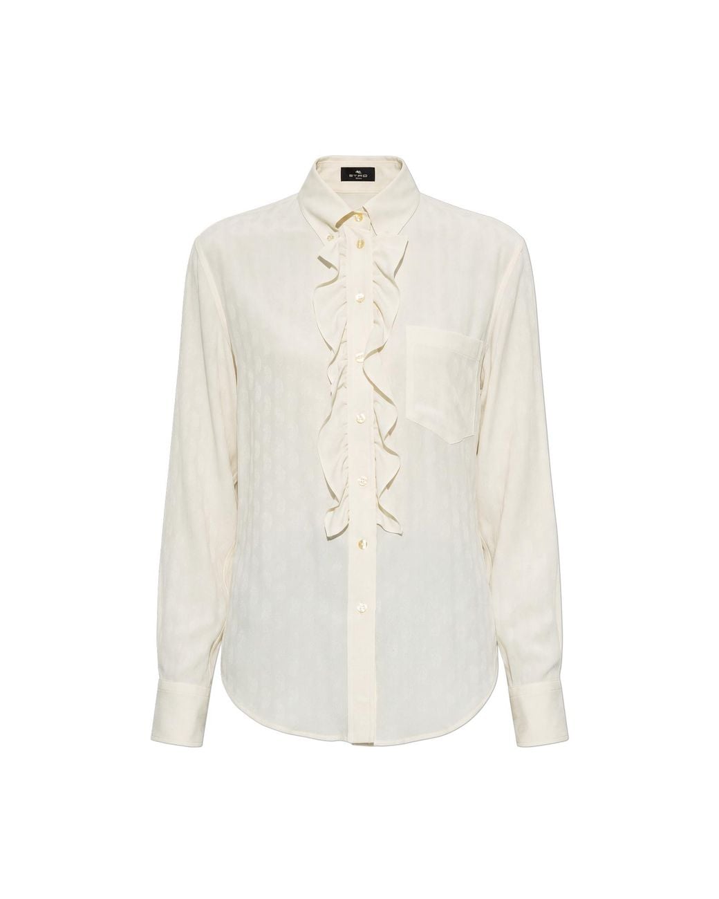 Etro White Long-Sleeved Shirt