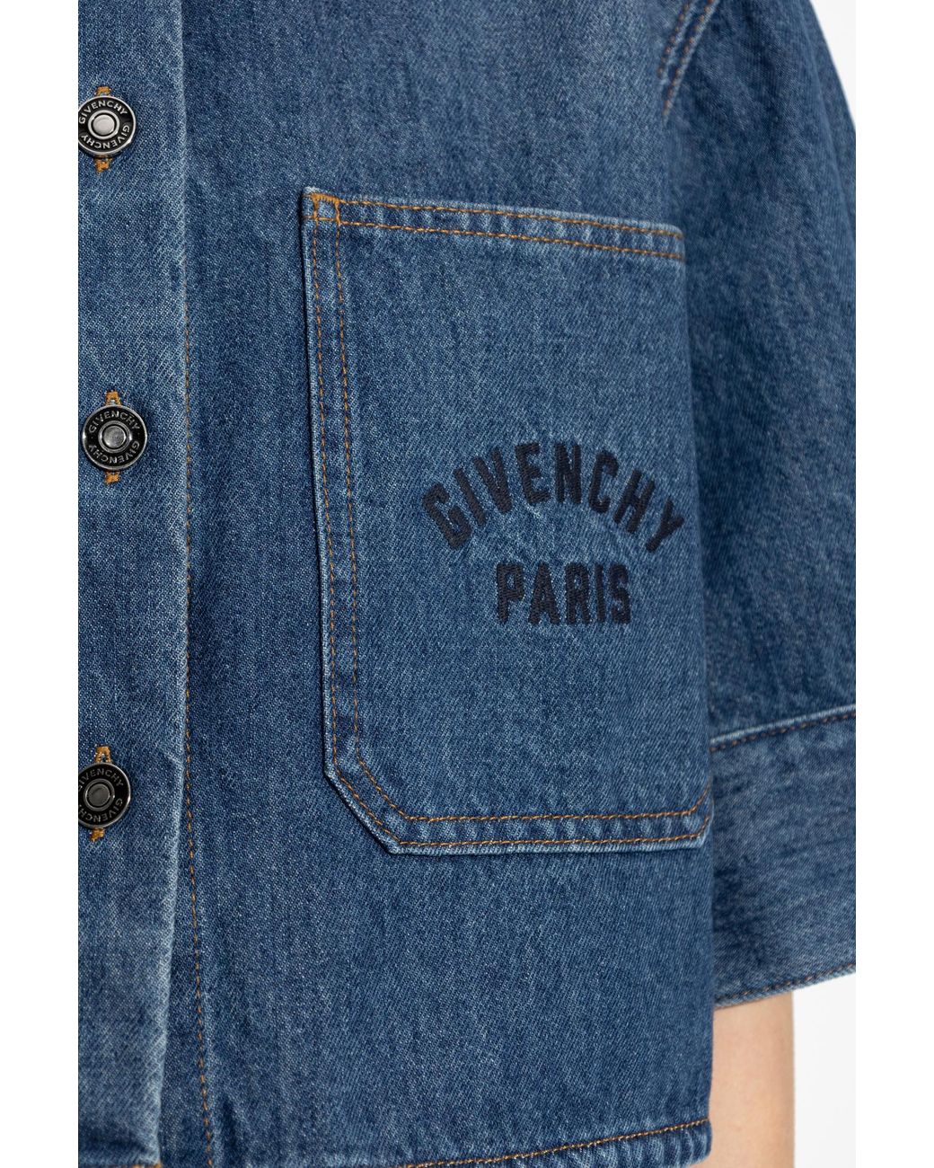 Givenchy Blue Short Denim Jacket