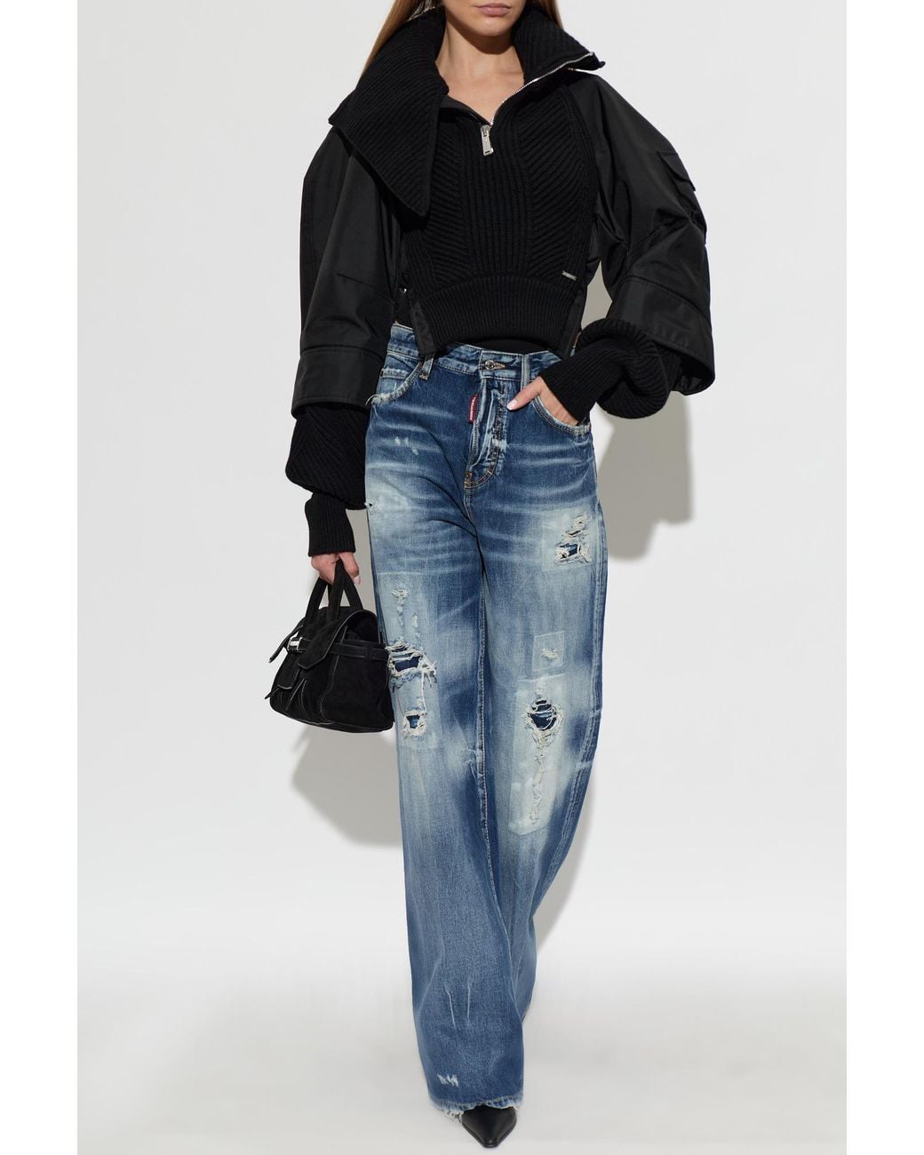 DSquared² Blue Baggy Jeans