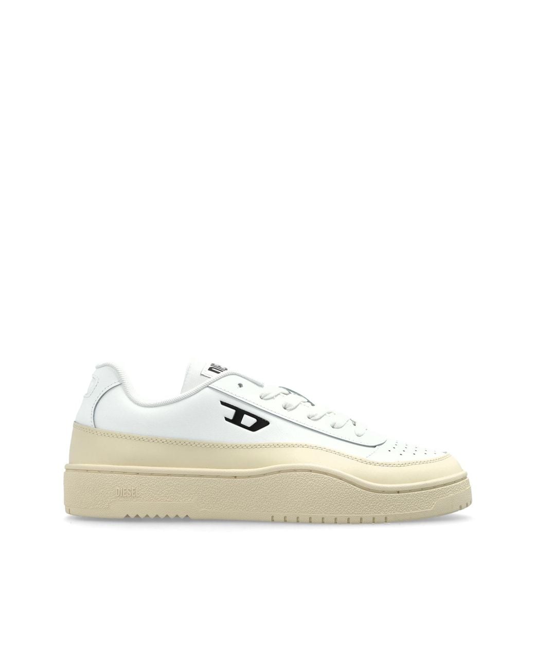 DIESEL White 'S-Tracker-D Low' Sports Shoes for men