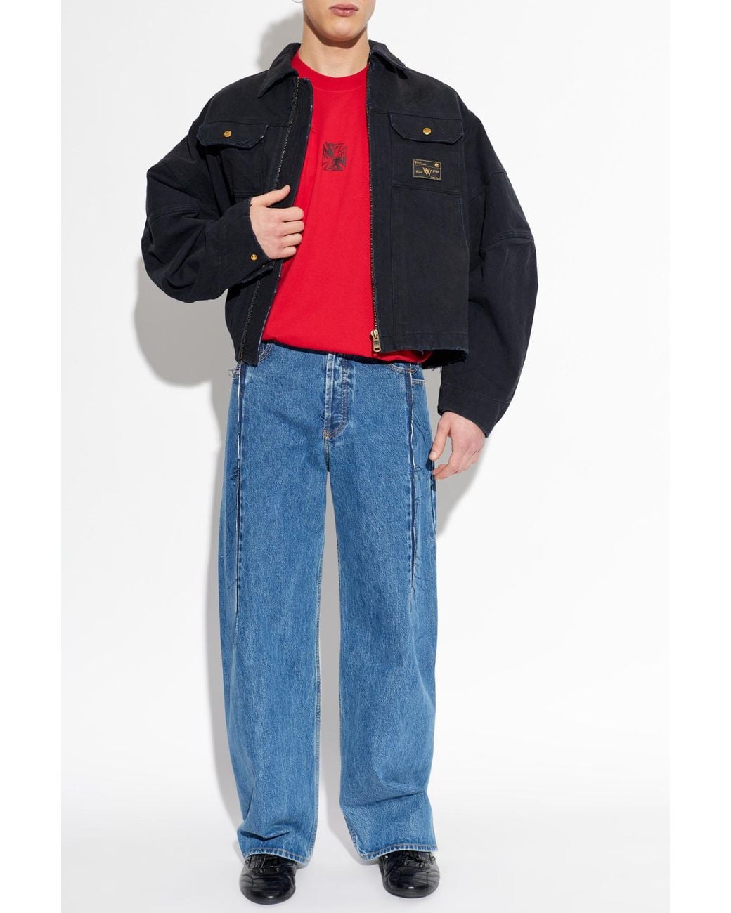 Vetements Red T-Shirt With Print for men