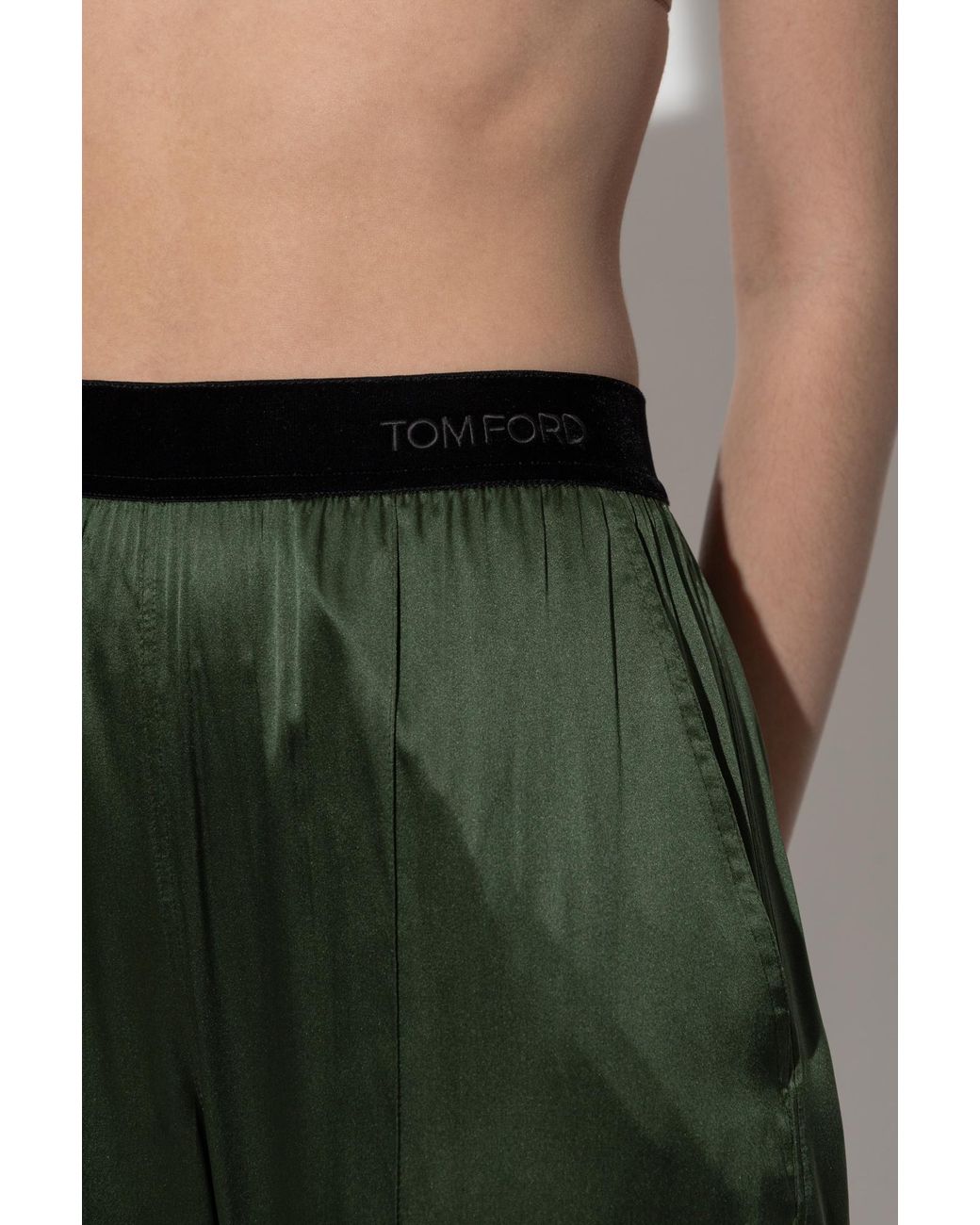 Tom Ford Green Silk Trousers