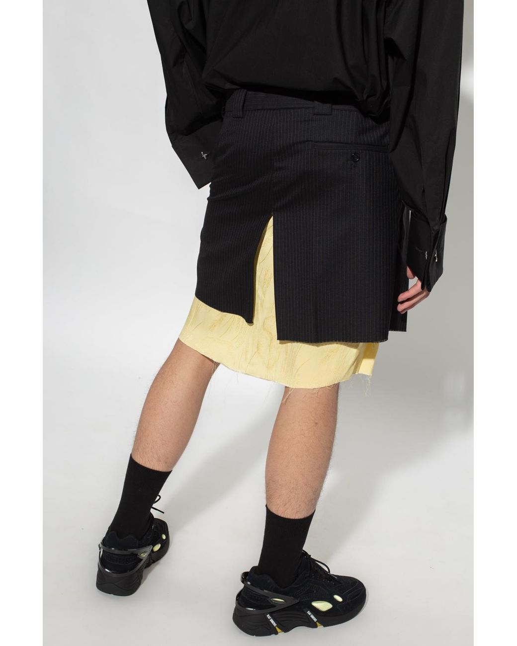 Raf Simons Wool Skirt in Black for Men | Lyst