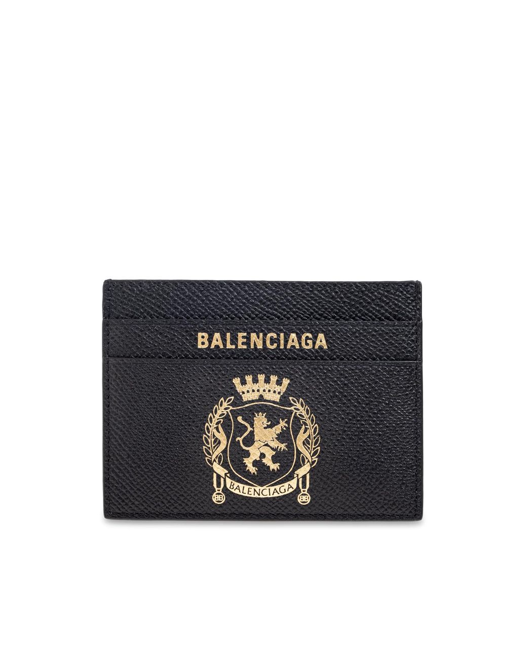 Balenciaga Black Card Holder Case for men