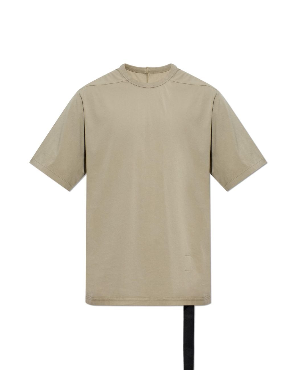 Rick Owens Natural T-Shirt With Decorative Stripe for men