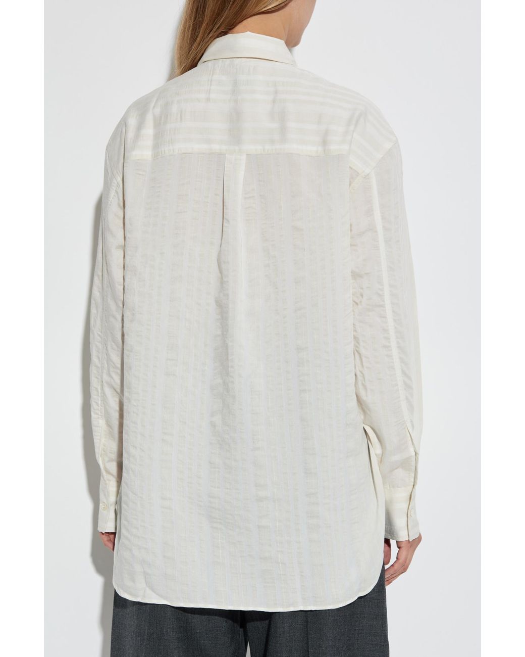 Studio Nicholson White Shirt 'Rouen'