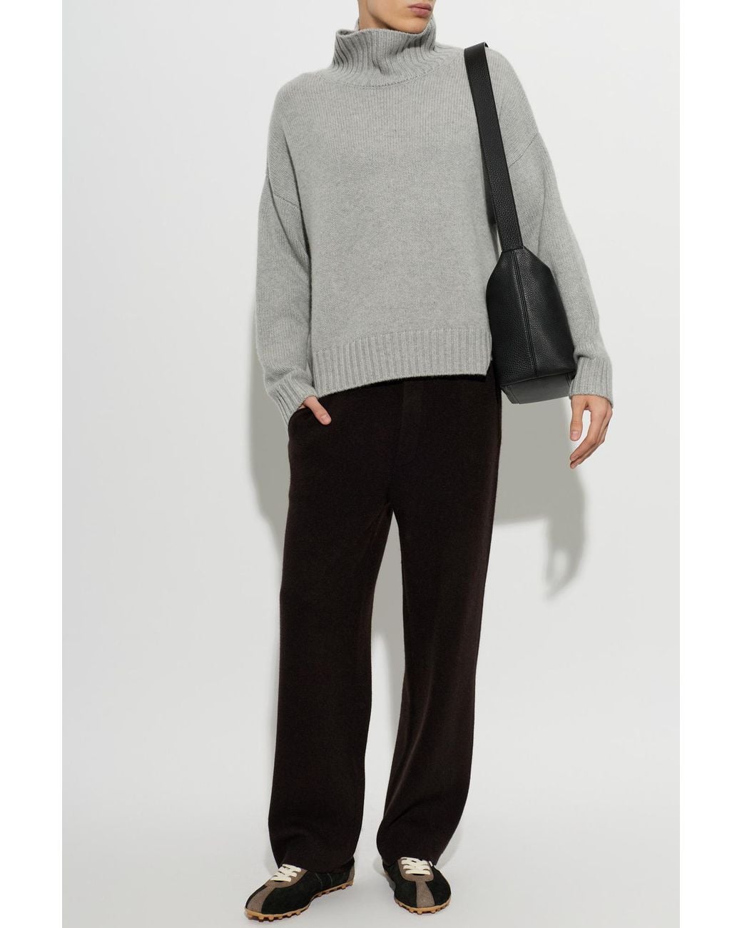 Lisa Yang Gray Cashmere Turtleneck 'Olai' for men