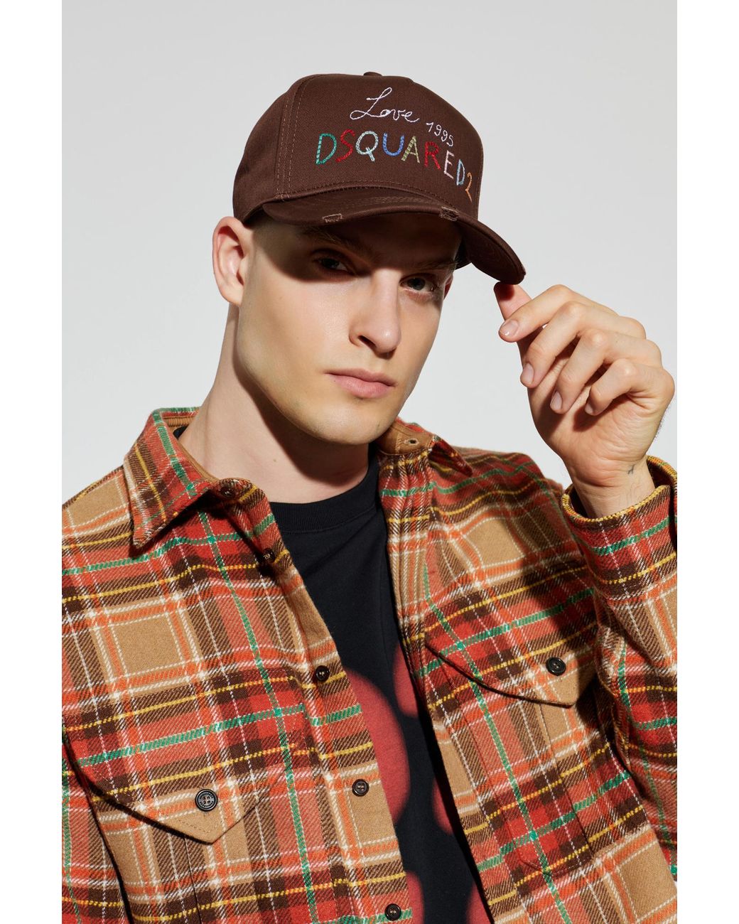 DSquared² Brown Baseball Cap for men