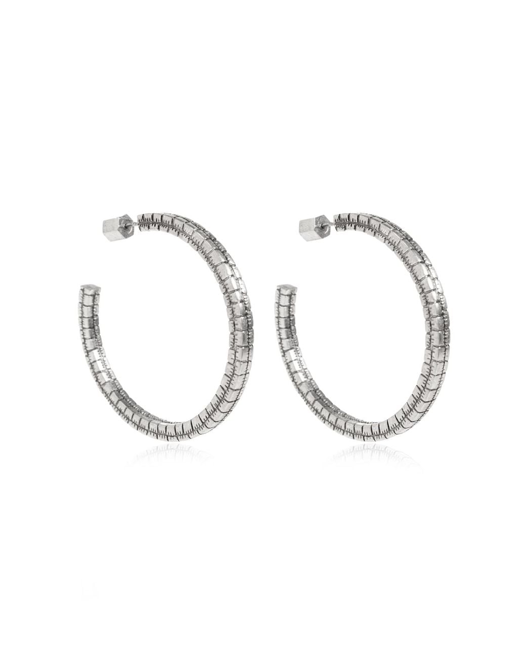 AllSaints Metallic Hoop Earrings
