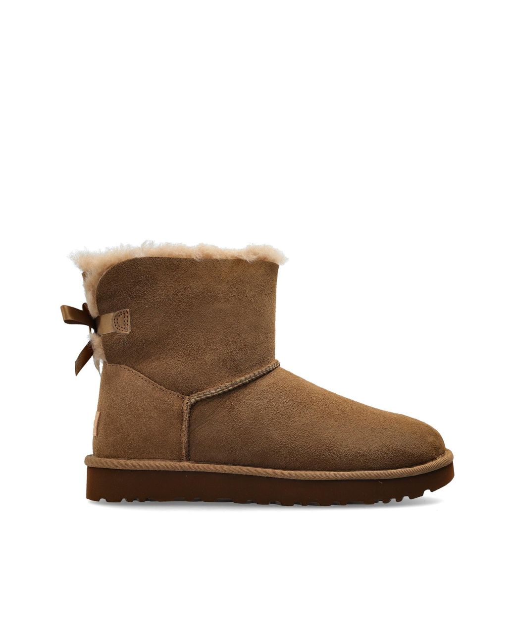 Ugg Brown 'Mini Bailey Bow Ii' Snow Boots