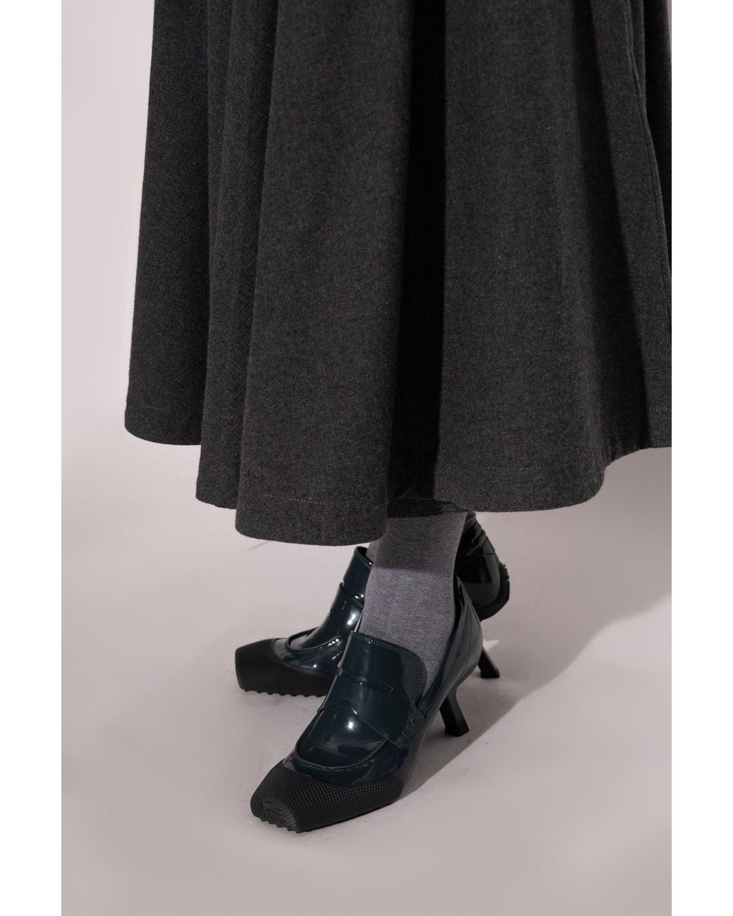 LACOSTE RUNWAY Black Heeled Shoes 'Matchday Heel Rwy 2261'