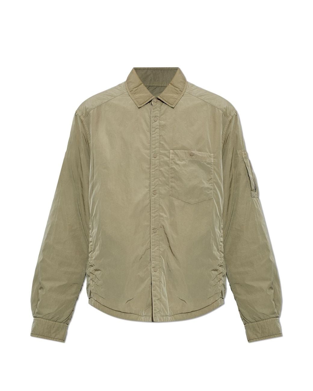 C P Company Green Insulated Jacket With Pockets for men