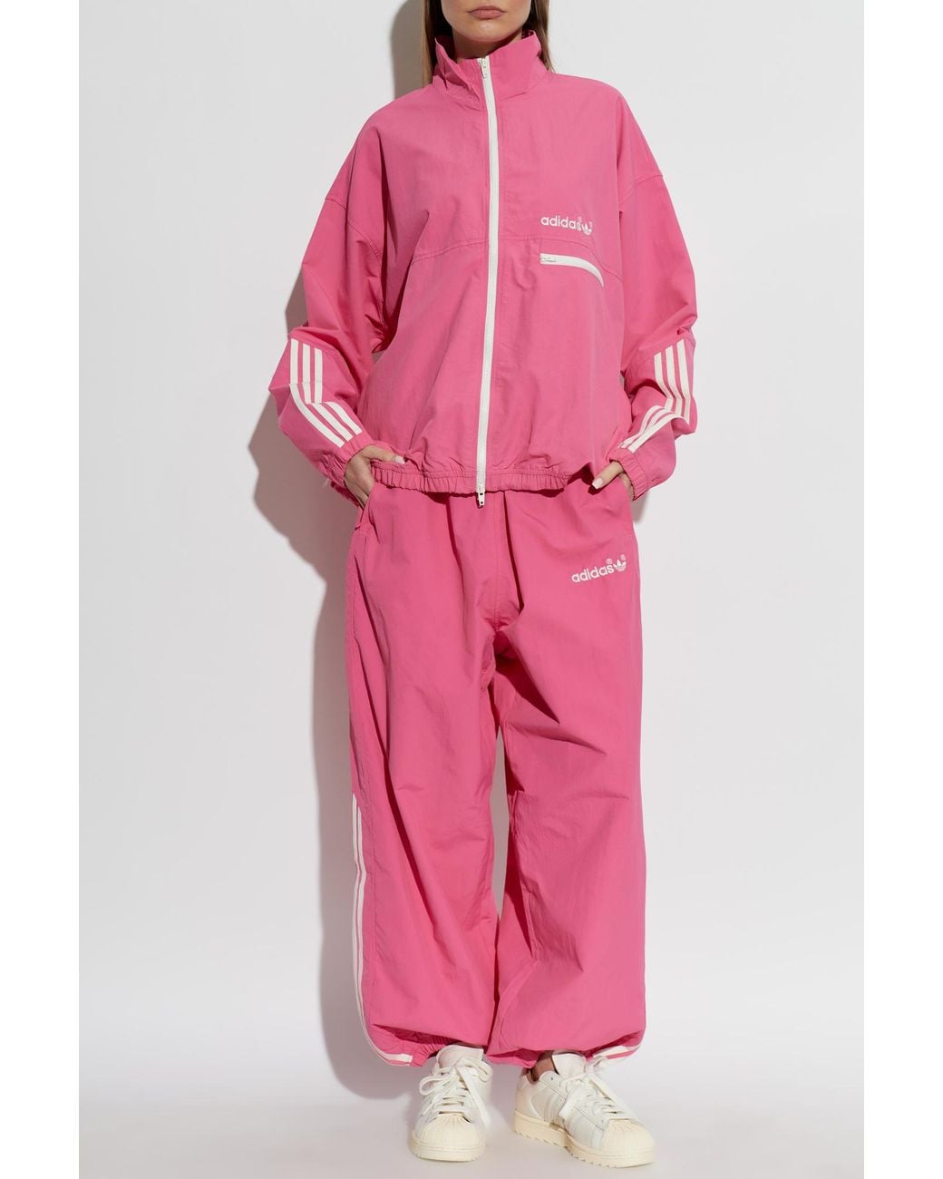 Adidas Originals Pink Embroidered Logo Sweatshirt