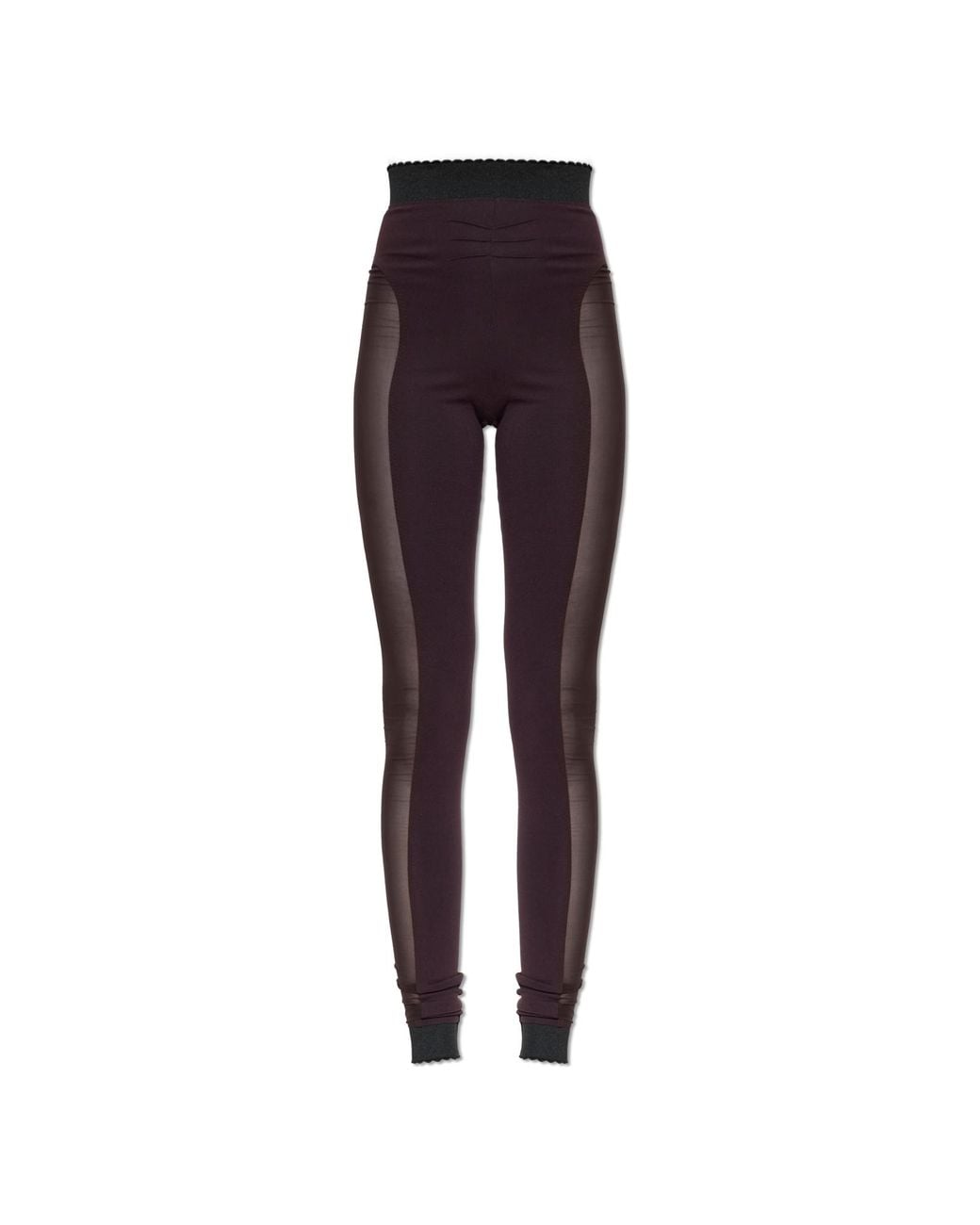 The Attico Purple Leggings With Logo