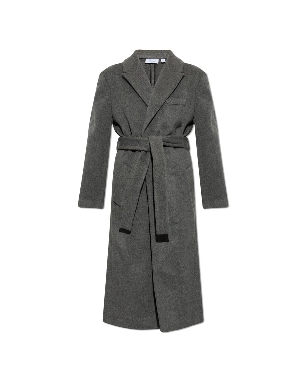 Off-White c/o Virgil Abloh Gray Cashmere Coat