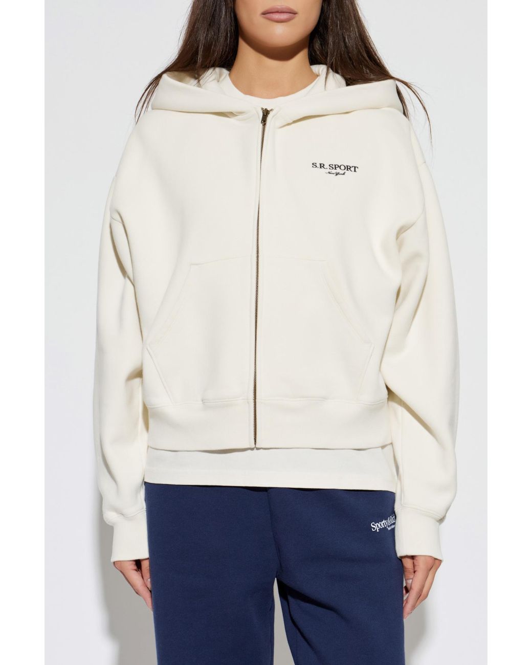 Sporty & Rich White Hoodie