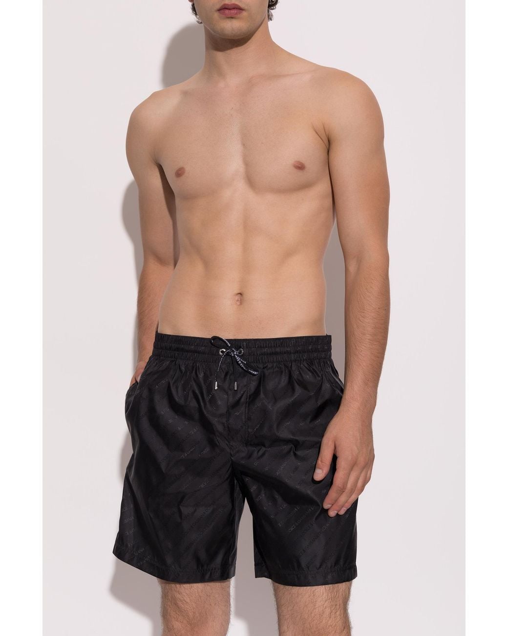 Dolce & Gabbana Black Swim Shorts for men