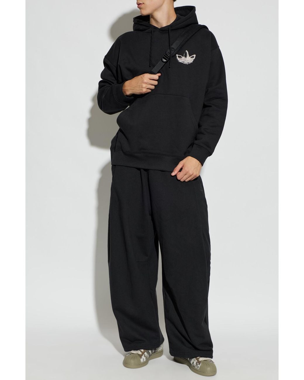 Adidas Originals Black Sweatshirt With Logo for men