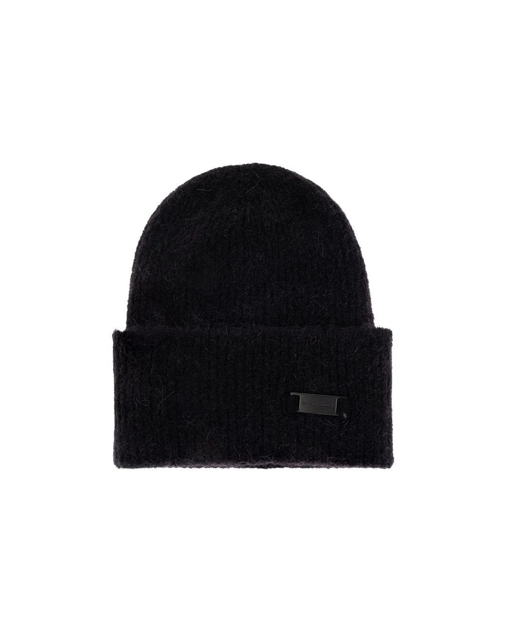 Canada Goose Black Wool Beanie Hat