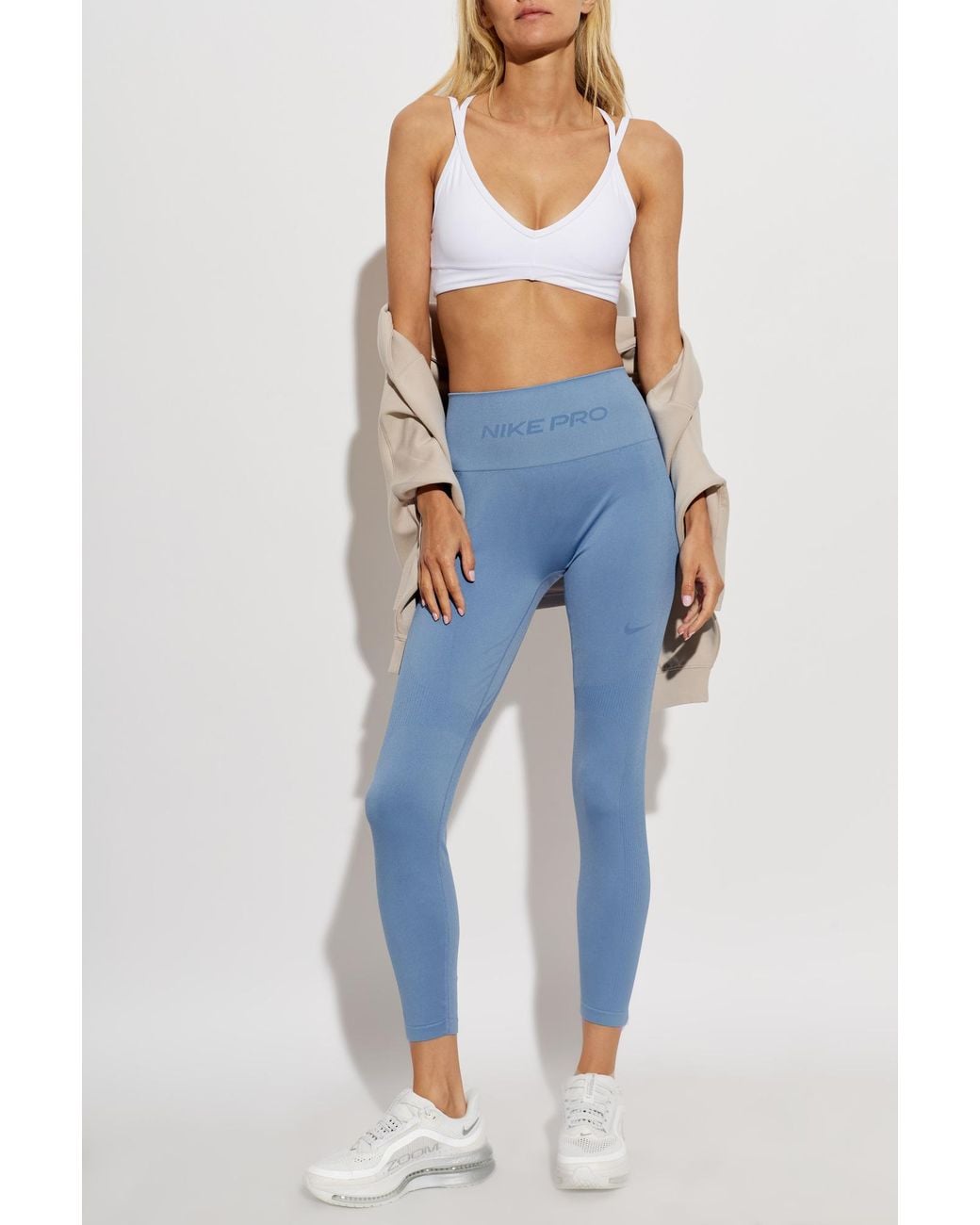 P.E Nation White Paramount Sports Bra