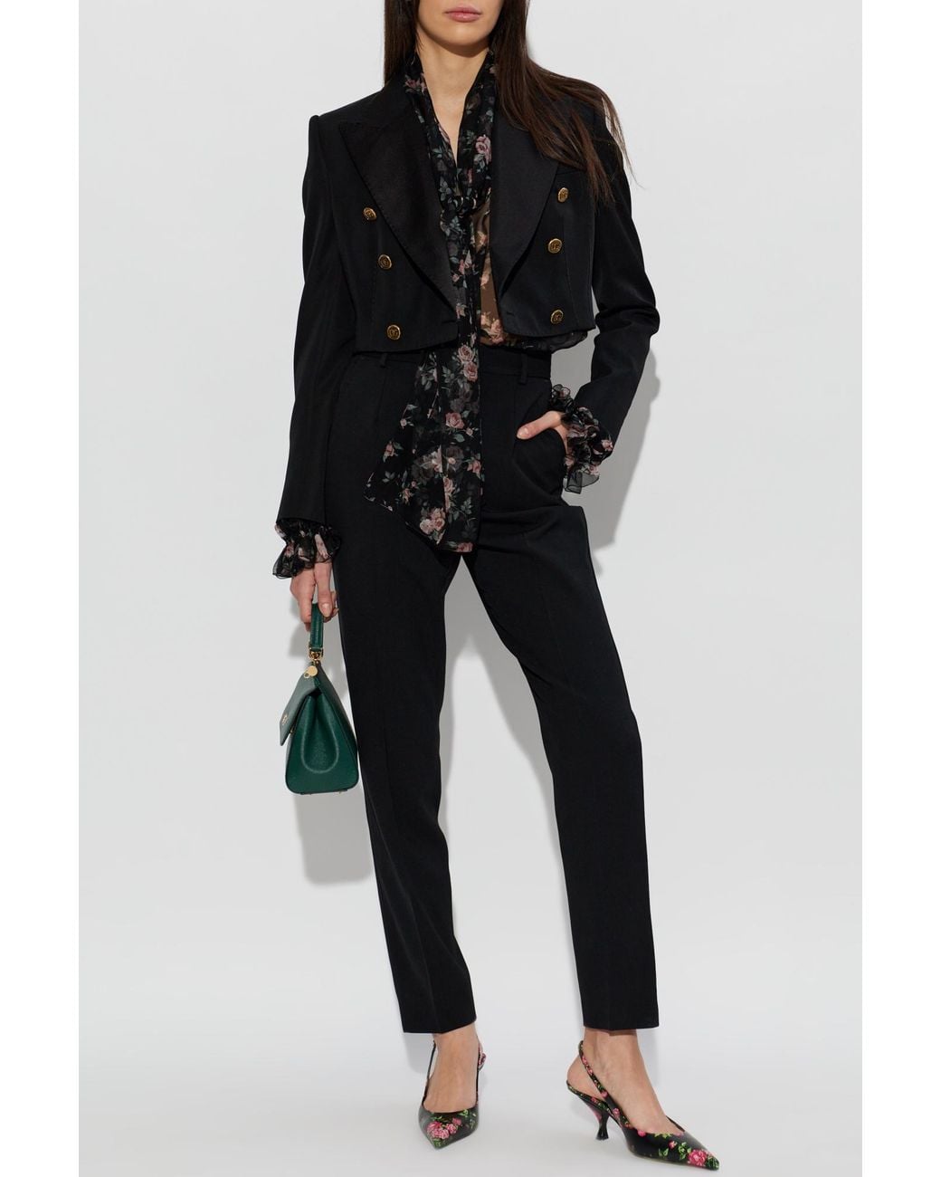Dolce & Gabbana Black Short Blazer