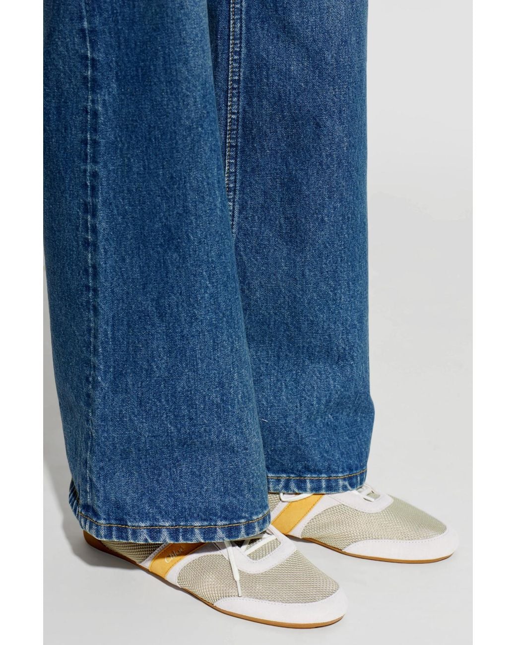 Chloé White 'Kick' Sports Shoes