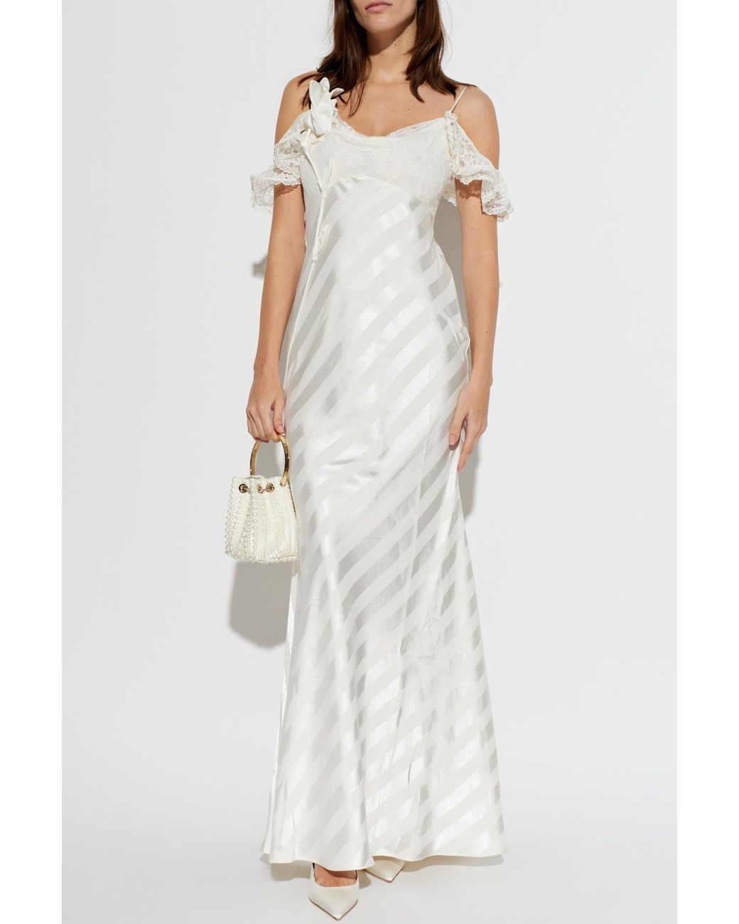 Self-Portrait White Strap Dress