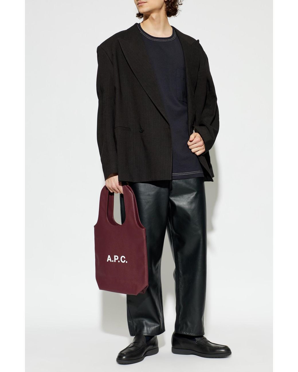 Lemaire Blue T-Shirt With Pocket for men