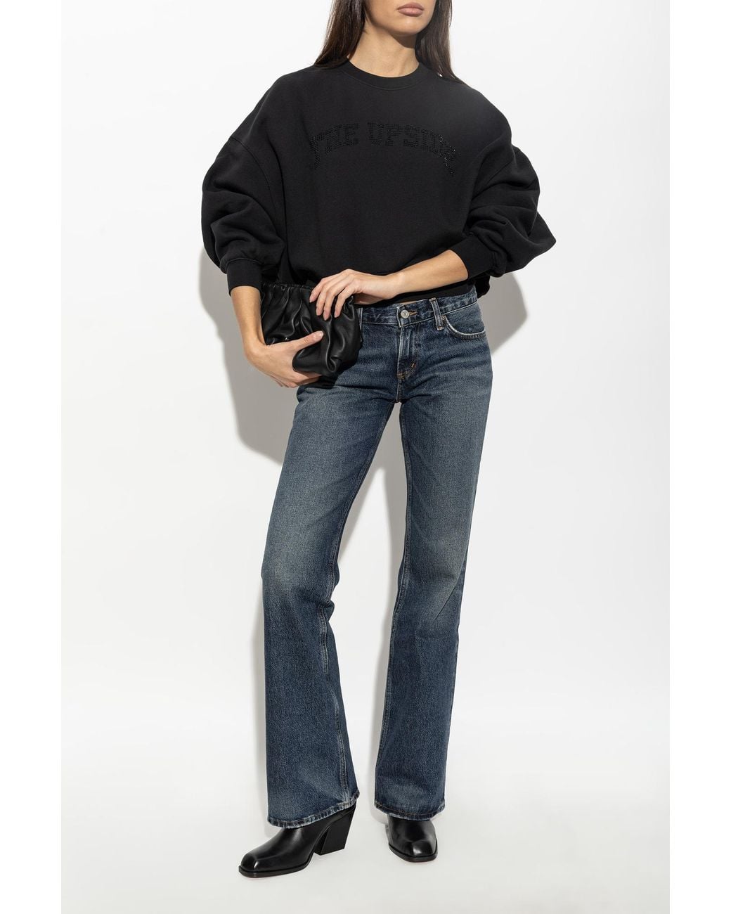The Upside Black 'Paloma' Cotton Sweatshirt