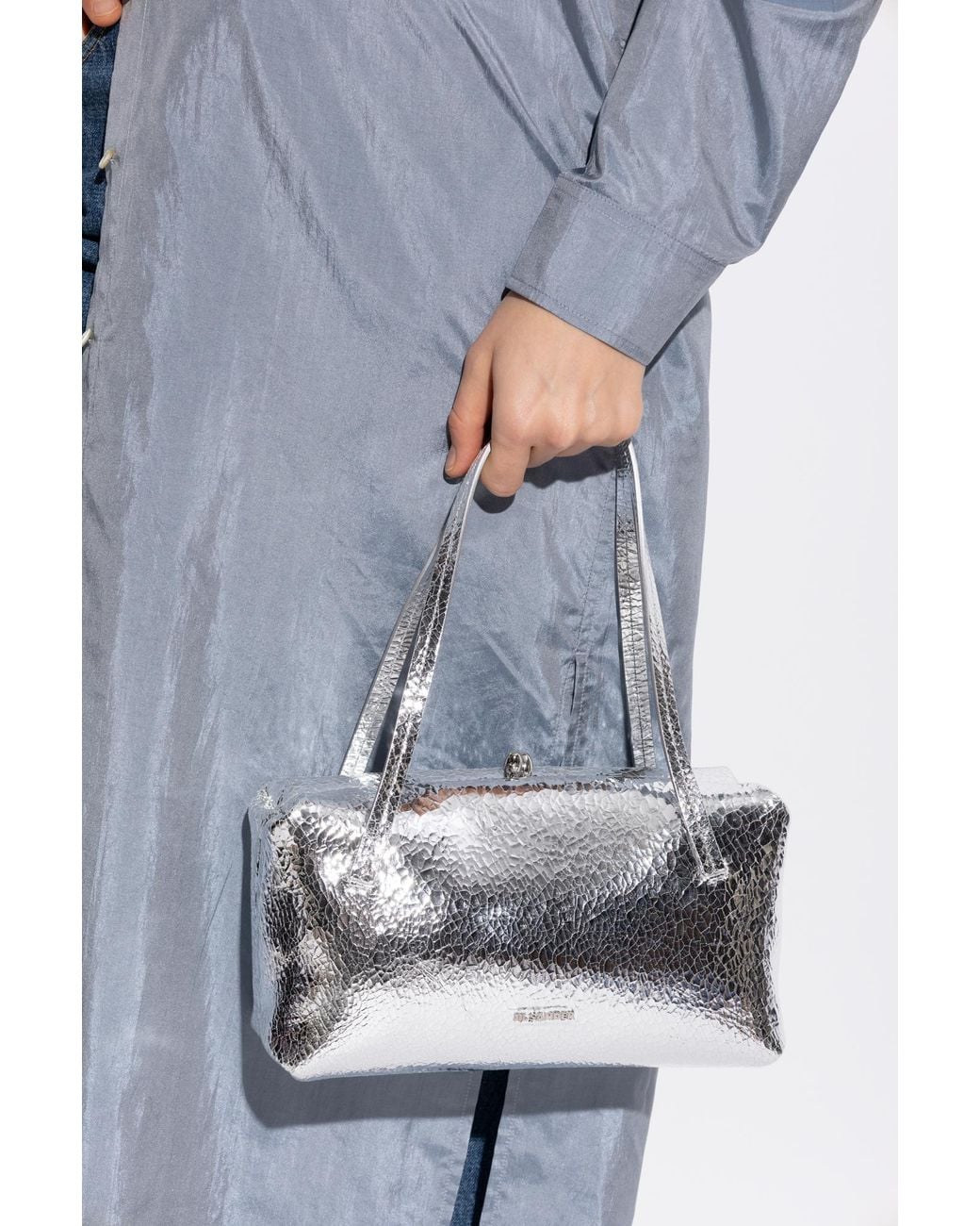 Jil Sander White Shoulder Bag