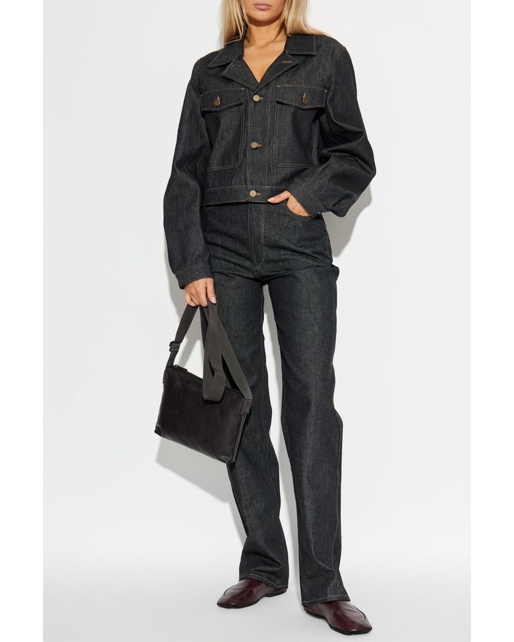 Lemaire Black Denim Jacket