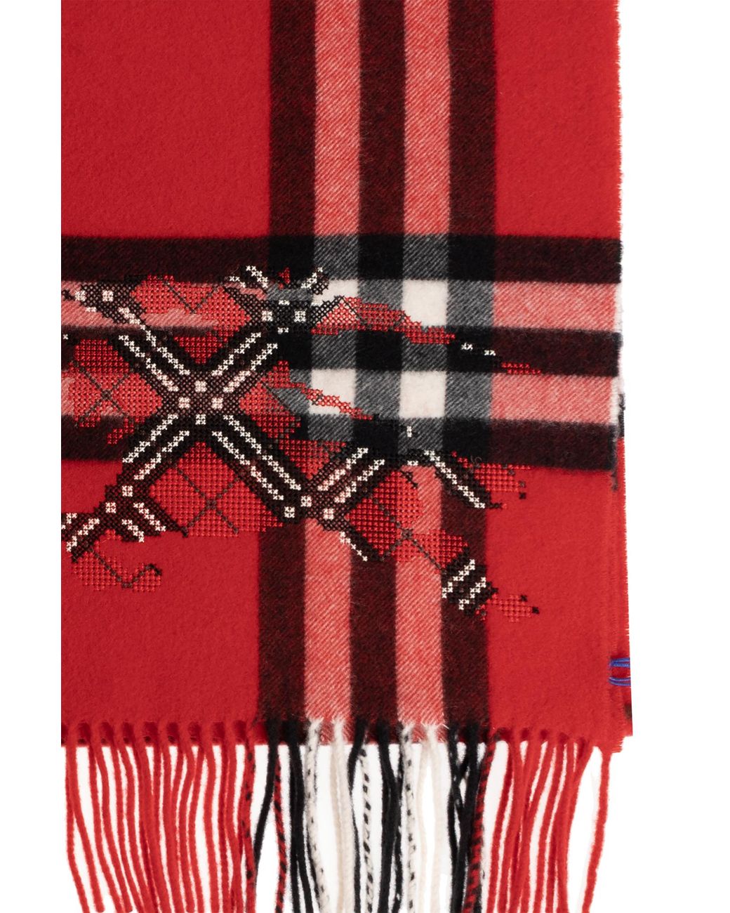 Burberry Red Cashmere Shawl for men