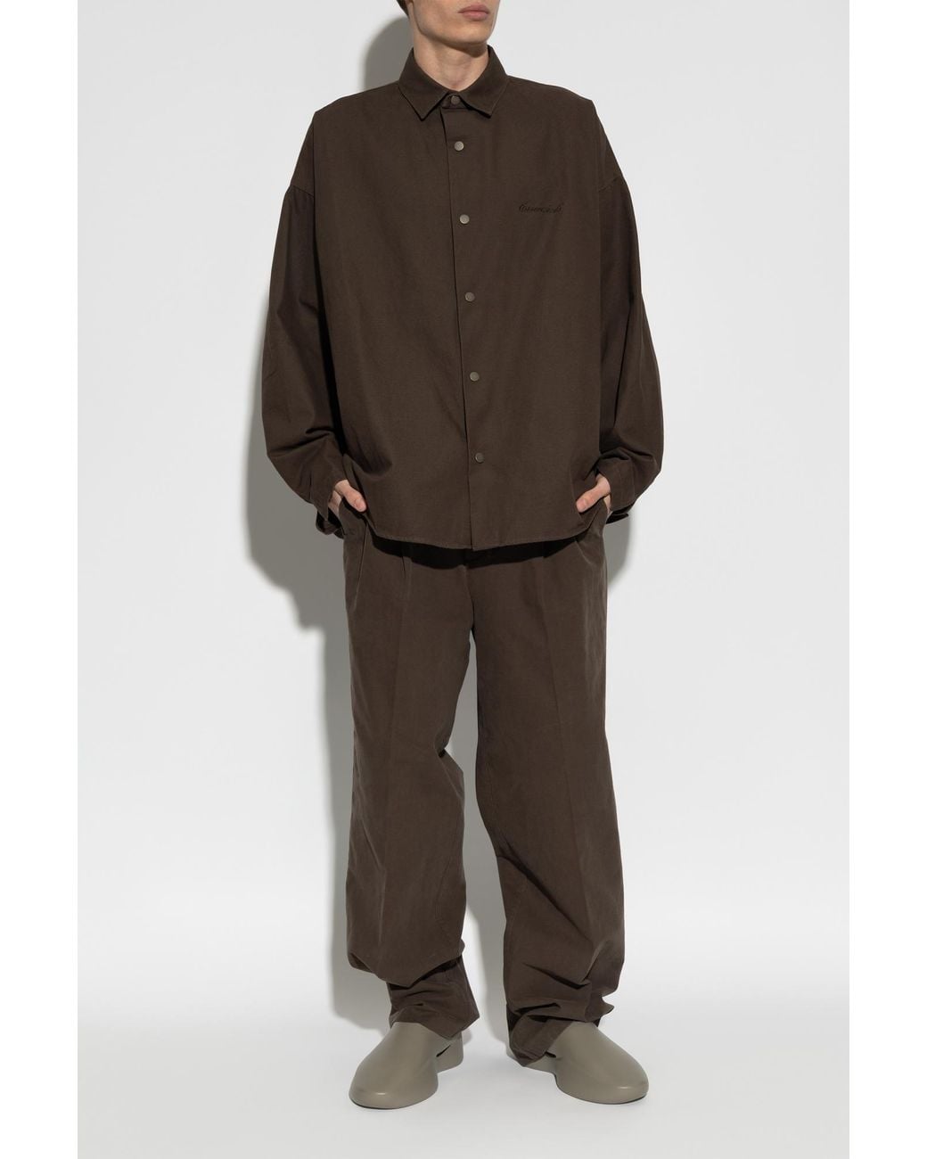 Fear Of God Brown Wide-Leg Trousers for men