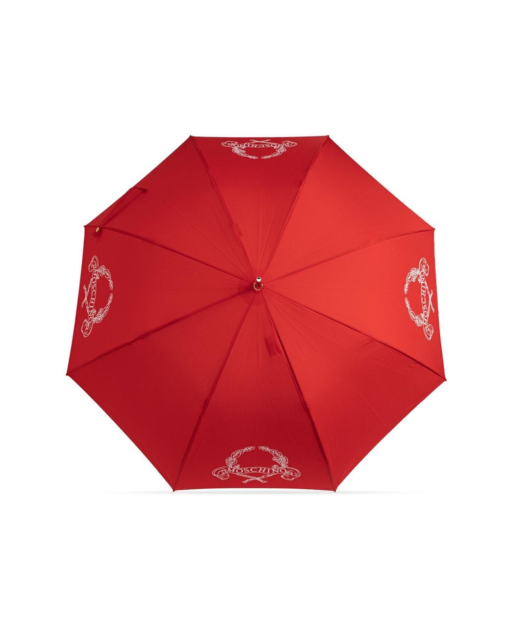 Moschino Red Parasol With Logo