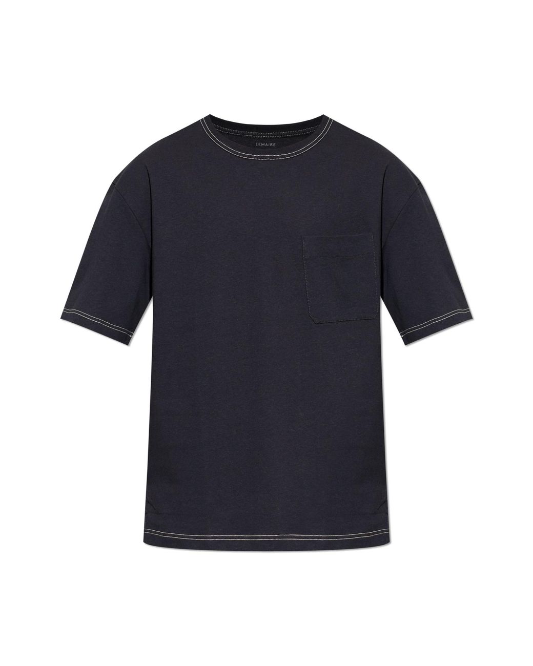 Lemaire Blue T-Shirt With Pocket for men