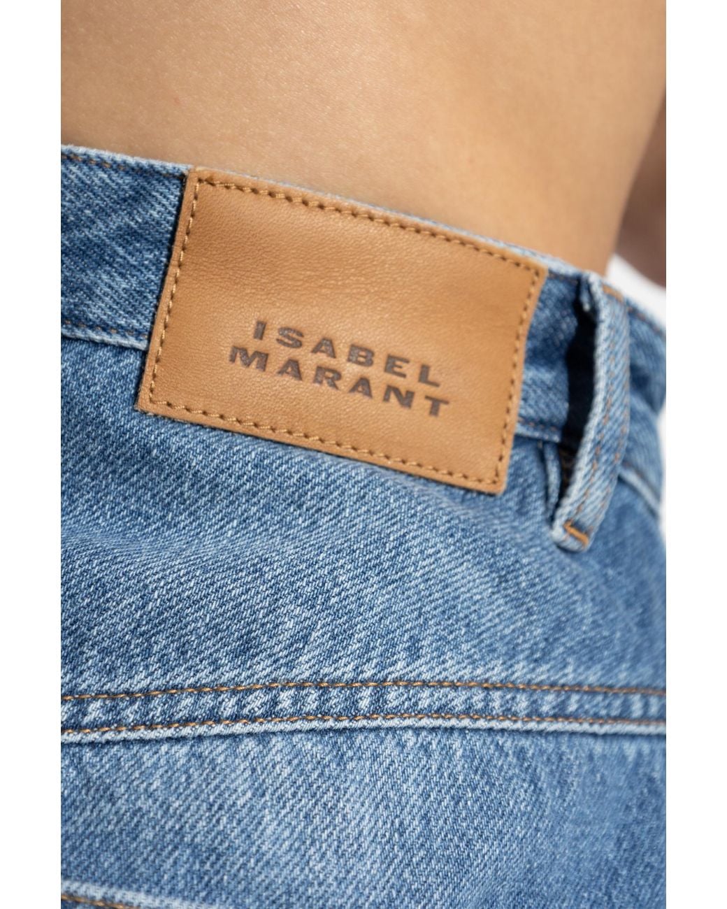 Isabel Marant Blue Jovany Denim Shorts