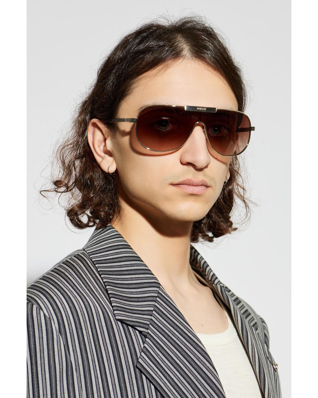 Versace Metallic Sunglasses for men