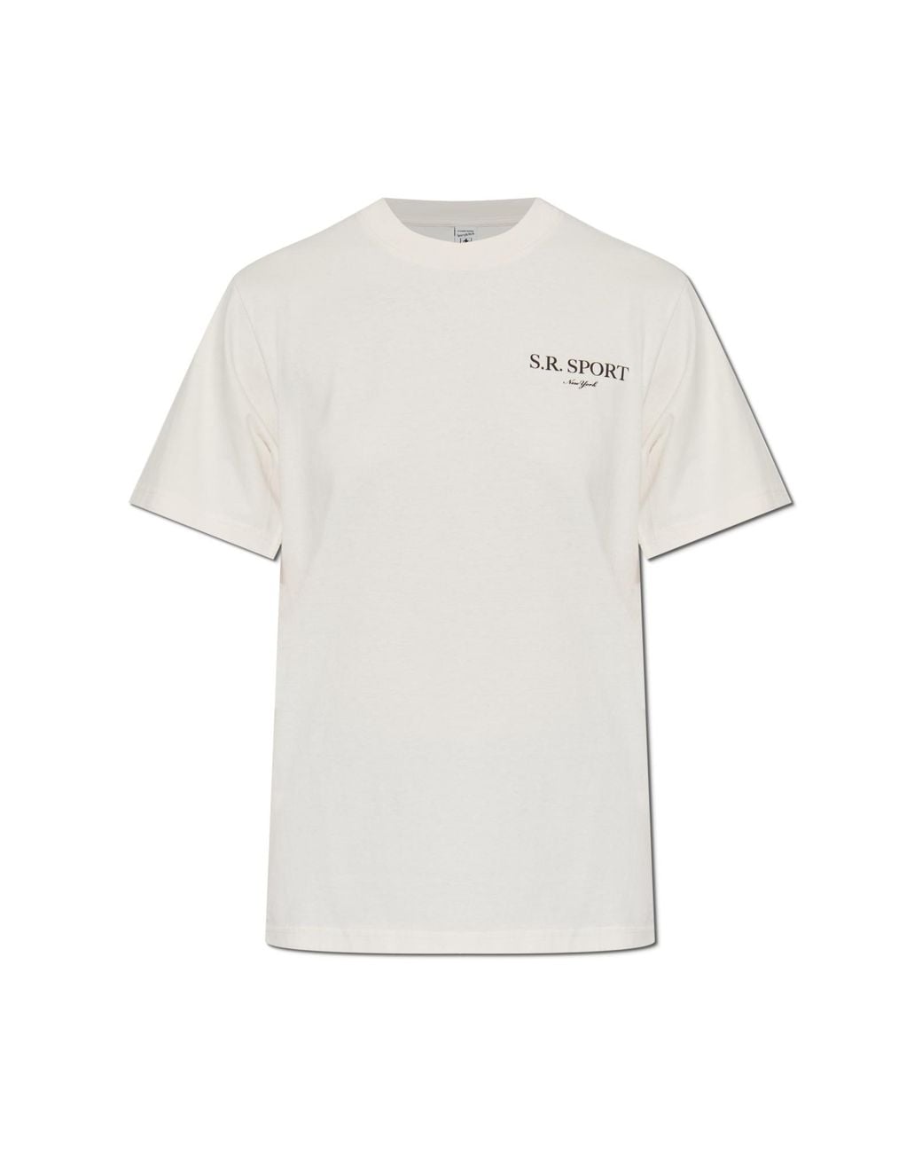 Sporty & Rich White T-Shirt From The "Yoga Retreat Drop" Collection