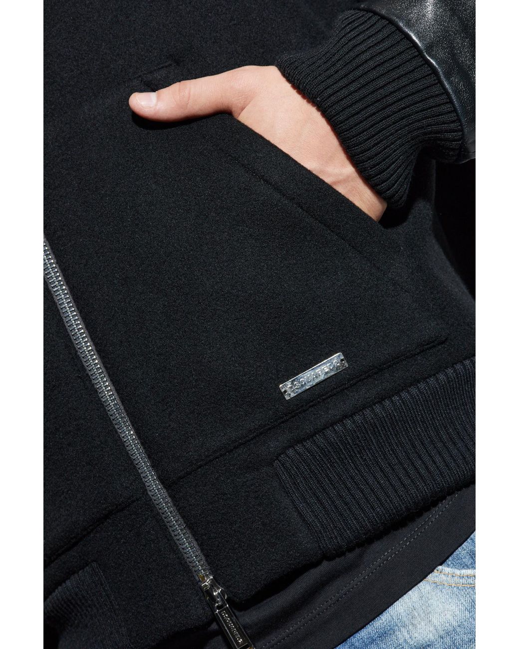 DSquared² Blue Wool Jacket for men